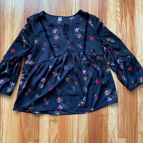 Women’s Old Navy Flower Print Blouse - Picture 1 of 4